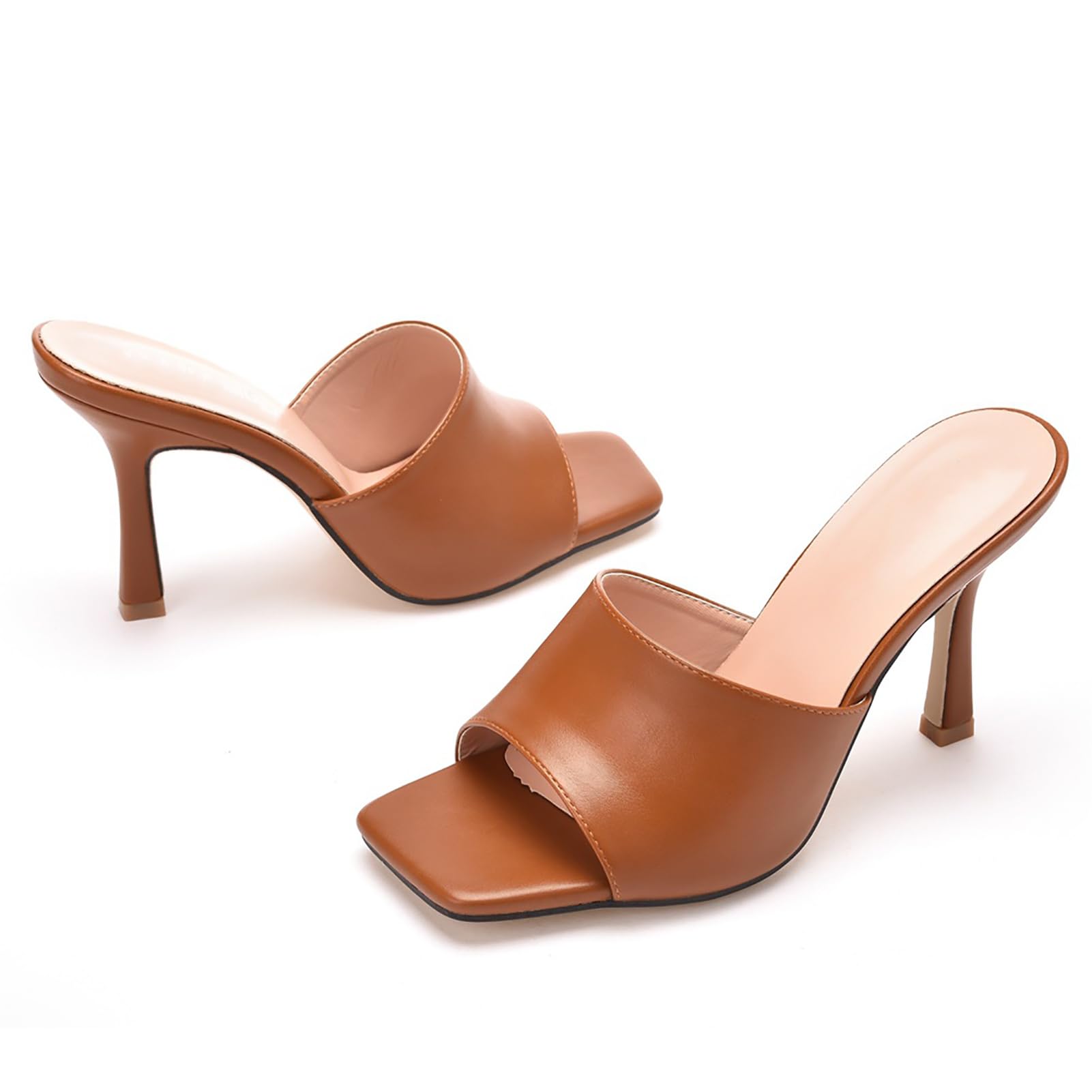 裏貼済 36 Herlipto Bit Square-Toe Mules New Color] Bit Square-Toe Mules
